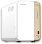 QNAP TS-262-4G | 2-Bay, Intel Dual-core CPU, 2 x M.2 Slots, 2.5GbE Desktop NAS,