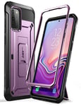 SUPCASE Unicorn Beetle Pro Series Dual Layer Rugged Holster Case with Kickstand for 6.7-Inch Samsung Galaxy S20 Plus/S20 Plus 5G (2020), Purple