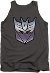 Transformers Vintage Decepticon Logo Licensed Adult Unisex Tank Top