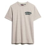 Superdry T-Shirt Homme - Embroider Superstate Logo Tee, Logo, Col Rond, Uni Bleu 3xl (Xxx-Large)