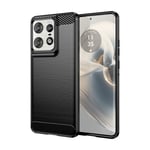 Case for Motorola Moto Edge 50 Pro Carbon Fibre Silicone Cover Shockproof