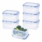 EASYLOCK BPA-Free Plastic Food Containers with Lids, Clip Lid Food Storage Cont