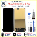 Ecran Remplacement pour REALME 8 (4G) / 8 Pro RMX3085, RMX3081 + Outils + Colle