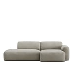 NO GA - Brick 2-Seater Chaise Lounge Open End Left - Shadow Khaki - Sofaer - no-ga-studio - Grå