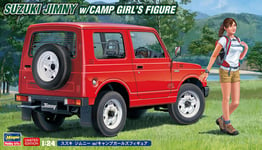 Suzuki Jimny W / Camp Girl's Figurine 1:24 Plastique Model Kit Hasegawa