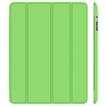 Ayrah Smart Magnetic Sleep Awake Leather Case Cover For Apple iPad Air 2 iPad 6 Models A1566 & A1567 (Green)