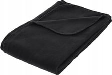 Atmosphera Fleece-Filt 125 X 150 Cm, Svart, Atmosphera