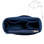 EverToner For Longchamp Le Pliage Ryggsäck Filttyg Insatsväska Organizer Smink Handväska Organizer Resor Innerväska Deep Blue