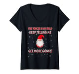 Womens The voices in my head keep telling me to get more gonks! V-Neck T-Shirt