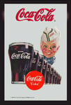 Empire 537232 Miroir imprimé Bouteille de Coca Cola avec Cadre en Plastique faà§on Bois 20 x 30 cm