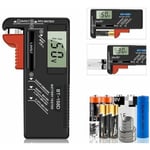 Digital batteritestare, universell batteritestare, batteritestare, för AA, AAA, C, D, PP3, 9V, 1,5V, knappcellsbatterier - fungerar utan batteri