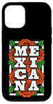 Coque pour iPhone 13 Mexicana Roses Rosa Hispanique Patrimoine mexicain Viva Mexique