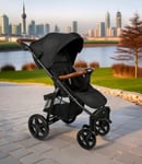 Pushchair Abenti Arezzo Pram Stroller Buggy Footmuff Rain Cover Baby Compact