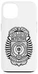 Coque pour iPhone 13 Badge de police amusant True Crime Detective Division