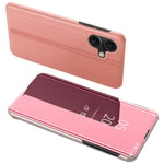 iPhone 16 Plus Etui med View Window - Rosa