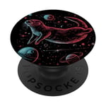 Sea Otter Floating In Space Funny Astronaut Animal Otter PopSockets Swappable PopGrip