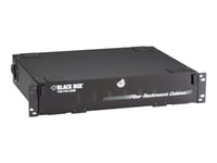 Black Box Rackmount Fiber Cabinet - Hylla För Rack - Svart Pulverlack - 2U - 19"/23"