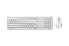 Logitech Signature Slim Combo MK950 - sæt med mus og tastatur - 100% full size - QWERTZ - tysk - off-white Indgangsudstyr