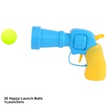 Rolig Rolig Cat Plysch Ball Launcher Animal Toy Ball utan klockor för djurunderhållning D