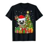 Sloth Xmas Tree Lighting Santa Hat Sloth Christmas T-Shirt