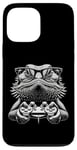 Coque pour iPhone 13 Pro Max Lunettes Nerdy Dragon Barbu Amusant Gamer