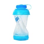 Gym Bottle Foldable Water Bottle Drink Bottles For Adults Water Flask Cute Water Bottle Travel Water Bottle Reusable Water Bottle blue,750ml