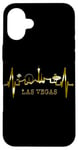 Coque pour iPhone 16 Plus Las Vegas Silhouette Battement Coeur J'adore Las Vegas