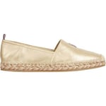 Espadrilles Tommy Hilfiger  gold flat espadrille