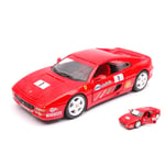 FERRARI 355 CHALLENGE N.1 1997 1:24 Burago Auto Competizione Die Cast Modellino