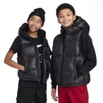 NIKE FD2844-010 K NSW LOW SNYFL HD VEST Jacket Unisex BLACK/BLACK/ANTHRACITE Size L