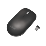 LogiLink Mouse, Wireless 2.4G, 3-button, black