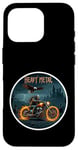 Coque pour iPhone 16 Pro Heavy Metal Thrash Hard Rock Horreur Rocker Tenue moto