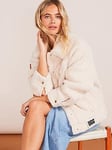 UGG Frankie Sherpa Trucker Jacket - Natural Ll, Beige, Size M, Women