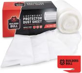 Builders Bull™ Dust Sheets for Painting | 2m x 50m Large Plastic Sheet Roll for