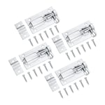 Ccykxa - 4 Pcs Verrou de Porte, Loquet Porte Coulissante, Serrure Porte Coulissante, Serrure de Porte, Boulons de Verrouillage de Porte, Targette en