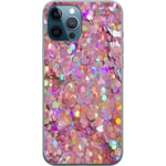 Apple iPhone 12 Pro Transparent Mobilskal Glitter