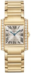 Cartier WJTA0040 Tank Francaise Hopea/18K keltakultaa