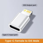 Elough Type C À Pluies Adaptateur Charge Rapide Usb-C Mâle À Ios Femelle Convertisseur Pour Iphone 14 13 12 Pc Macbook Ipad Otg - Type Ios Male To Type C