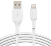 Belkin USB-A To Lightning - kabel - USB-A till Lightning  - Svart 15 cm