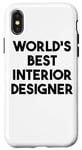 Coque pour iPhone X/XS Designer d'intérieur drôle - Meilleur designer d'intérieur au monde