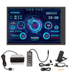 PC CPU Data Monitor 3,5 tuuman IPS USB Mini Screen Clear Data Monitoiminen Mini ITX PC Case Monitor PC-runkoon