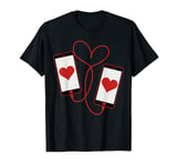 Valentine's Day Shirts Smartphone Heart Valentines Day Men T-Shirt