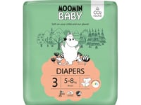 Muumi Moomin Babyblöjor, Blöjor 3 Midi (5-8 Kg), 48 St Eko