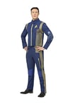 Smiffys Star Trek Discovery Command Uniform Adults Jacket & Trousers, Official License Outfit with Distinctive Elbow Patches & Gold Detailing, Star Trek Halloween Fancy Dress Costume