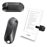 Sycelu K2 RF Remote Control Page Turner for Kindle Paperwhite Accessories Ipad Reading Kobo Surface Comics/Novels iPhone Tablets Android Taking Photos Camera Video Recording Remote (Black)