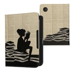 PU Leather Case for Kobo Clara BW Colour with Strap 