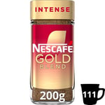 Nescafe Gold Blend Intense Instant Coffee, Rich & Full-Bodied Dark Roasted Coffee, Arabica & Robusta Coffee, Premium Instant Coffee, 200g (Pack of 1)