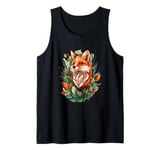 Nature Inspired Fox Graphic Cute Fox Tank Top