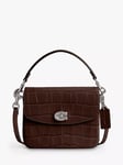 Coach Cassie 19 Leather Croc Cross Body Bag