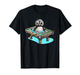 Billiards Penguin Hustler Pool Snooker Playing Pool Games T-Shirt